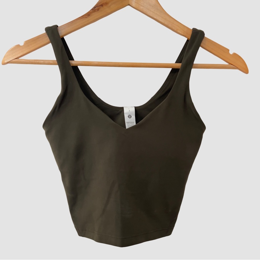 Lululemon Athletica Green Align Activewear Top US2 NWOT
